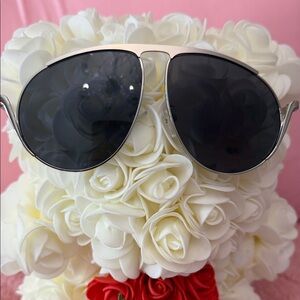 Stylish Silver Aviator Sunglasses